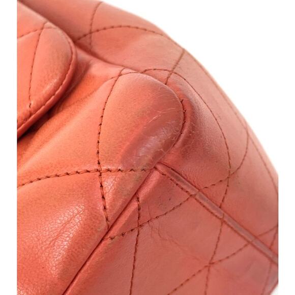 CHANEL Orange One Flap Classic A-A6211 - Picture 10 of 12